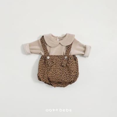 Oottbebe06｜(0m-12m)豹紋吊帶包屁褲7