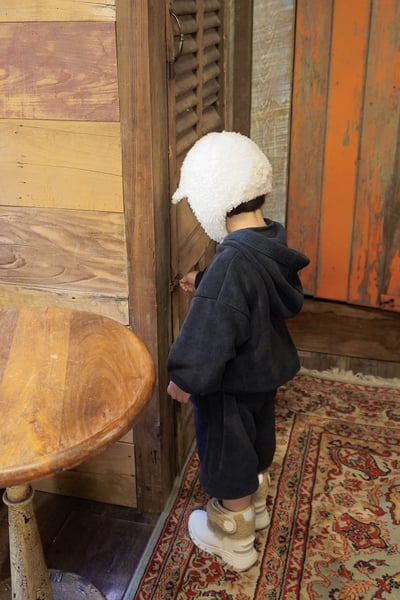 onu 50｜(70cm-115cm) 設計刷毛連帽上衣13