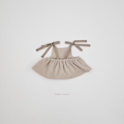 bebe nine50 (75cm-105cm) 2色刷毛小標綁帶背心6