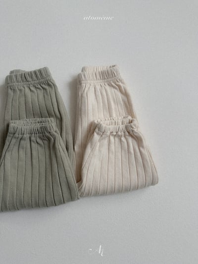 Atomeme23｜(70-110) 壓紋縮口休閒褲9