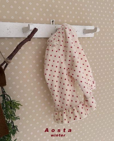 AOSTA01｜(6m-5y) 荷葉波點喇叭褲8