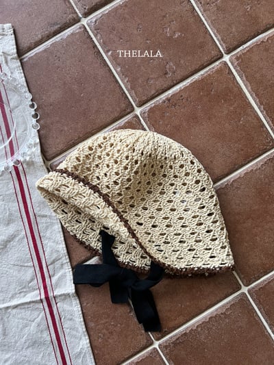 thelala08｜ (free) 夏季鏤空綁帶帽3