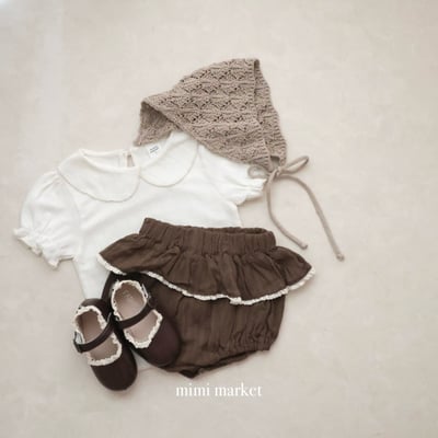 mimi market20 (75-90cm)  蕾絲線條燈籠褲13