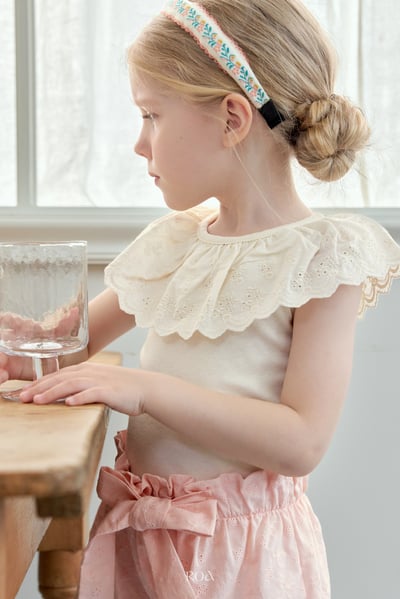 ROA26｜(6m-18m) 2色蕾絲大翻領上衣12