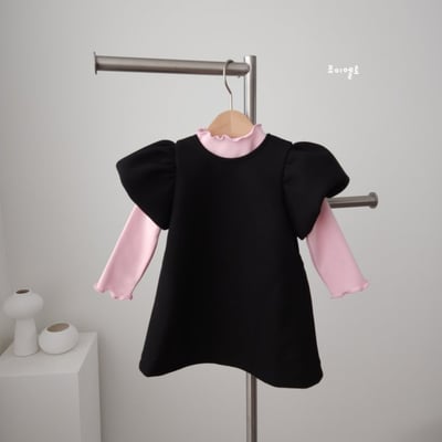 gioiello04｜(85-130cm) 公主袖蝴蝶結洋裝18