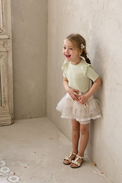 FLO27｜(75-140) 蛋糕蕾絲襯裙3