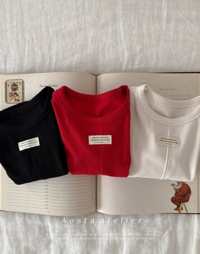 AOSTA61｜(6m-5y) 小標壓線上衣3