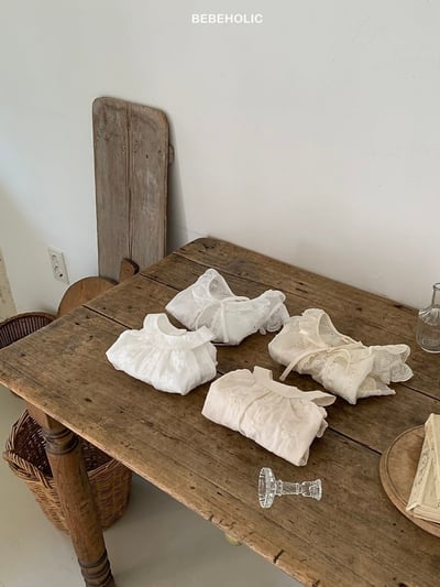 Bebe holic18｜(3m-18m) 繡花露肩吊帶褲5