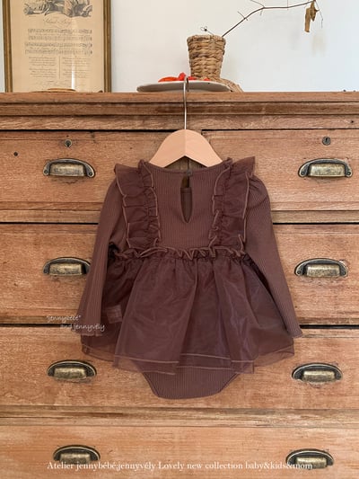 JE603｜(66cm-90cm)  公主網紗裙包屁衣3