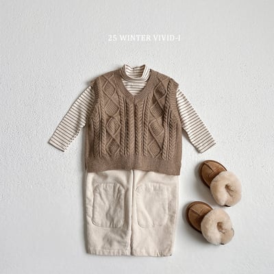 vivid87｜(78cm-125cm) V領針織背心7