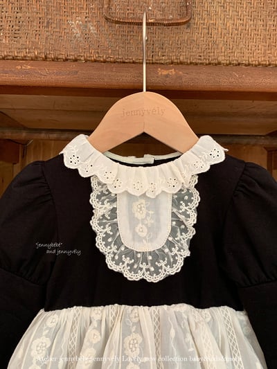 JE595｜(66cm-90cm) 英國風公主泡泡袖包屁衣15