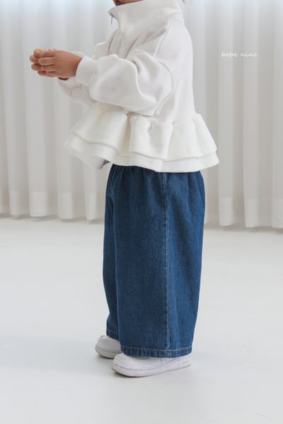 bebe nine02 (65-115) 2色寬鬆牛仔褲8