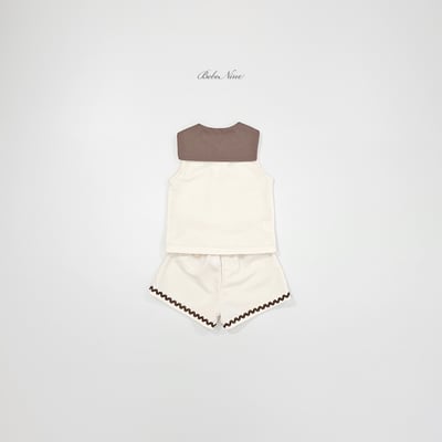 bebe nine13  (65cm-115cm) 2色翻領無袖套裝6