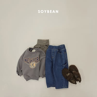 Soybean78｜(75cm-118cm) 高領條紋上衣7