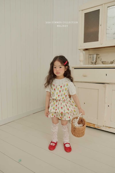 Melikey07｜(75-125cm) 印花層次褲裙16