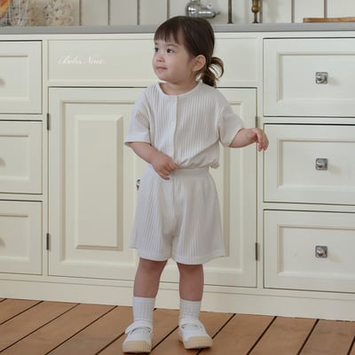 bebe nine26  (65cm-115cm) 2色鈕釦開衫套裝1