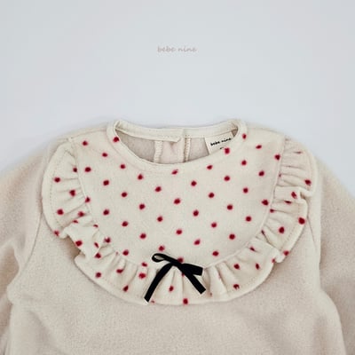 bebe nine04 (55cm-75cm) 2色磨毛荷葉圍兜設計連身衣12