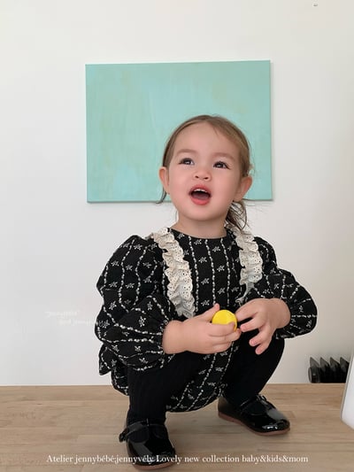 JE627｜(66cm-90cm) 復古碎花花邊包屁衣19