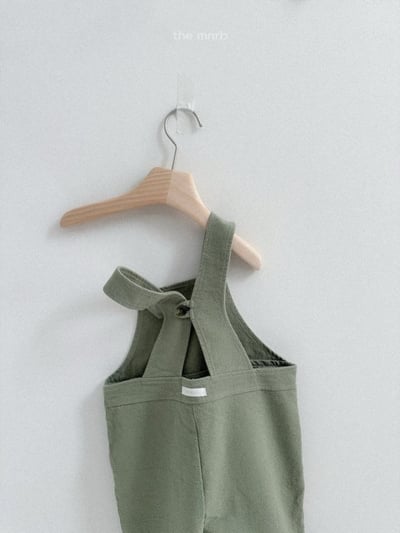 MiniRobe53｜(70-110) 簡約吊帶直筒褲7