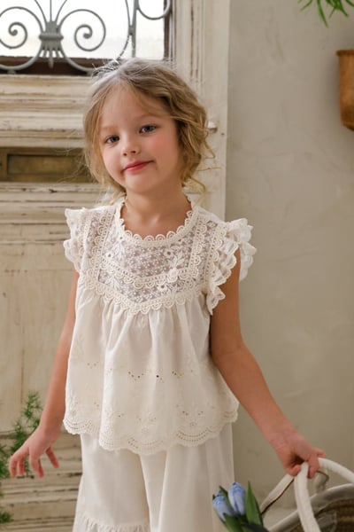 FLO29｜(75-140) 鏤空蕾絲邊背心16