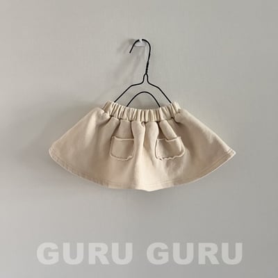GURU GURU19｜(6m-24m) 2色口袋棉裙1