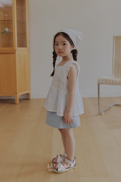 lala land49｜(75-120cm) 2色荷葉無袖背心11