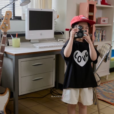 BEAN27｜(65-120cm) LOVE字母上衣11