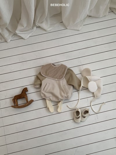 Bebe holic58｜(3m-18m) 撞色口袋包屁衣15