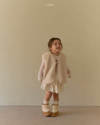 Lindo75｜(80cm-125cm) 緞帶刷毛背心12