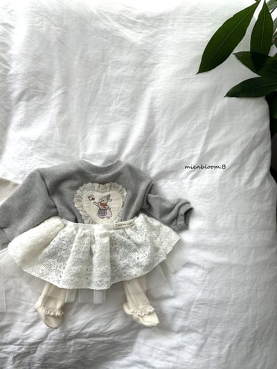 Bloom.b43｜(0m-24m/85cm-125cm) 蕾絲薄紗澎澎裙2