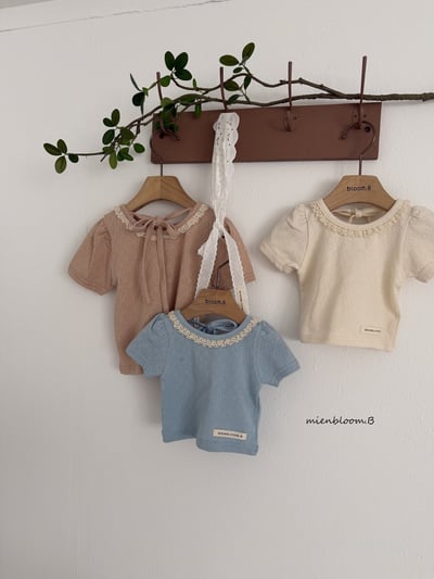 Bloom.b17｜(55cm-118cm) 蕾絲滾邊透氣上衣8