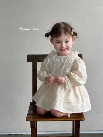 JE734｜(66-90cm) 蕾絲花邊包屁洋裝9