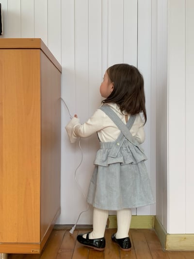 JE637｜(73cm-110cm) 麻花和葉背心洋裝/喇叭袖上衣13