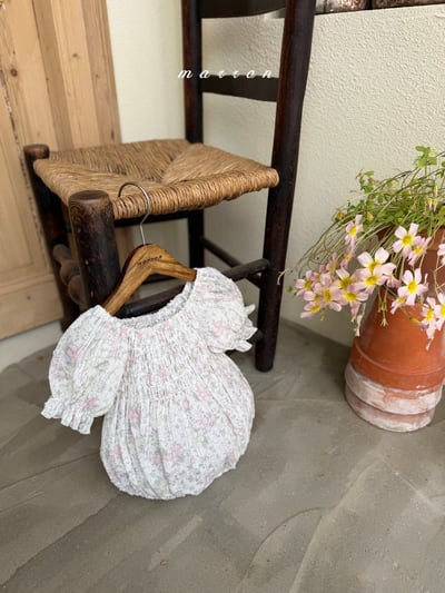 Marron09｜(3m-18m 1y-6y) 復古小碎花套裝14