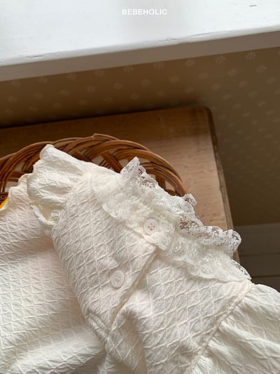 Bebe holic41｜(3m-18m) 中領蕾絲上衣8
