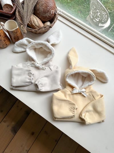 Nutt09｜(3m-16m) 小兔刷毛連身包屁衣15