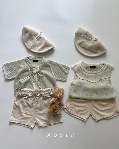 AOSTA33｜(6m-5y) 3款綁帶針織開衫外套16