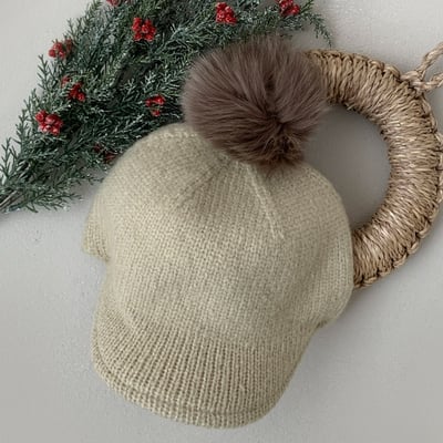 Oottbebe50｜(6m-5y  Free)  棒球毛兔毛帽11