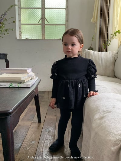 JE573｜(66-90cm) 赫本風公主袖包屁衣2