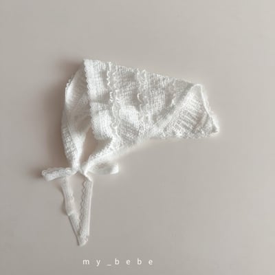 my_bebe10｜(free) 蕾絲滾邊頭巾10