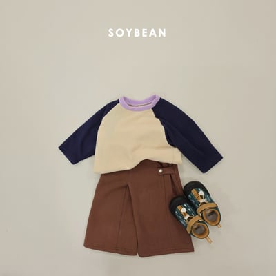 Soybean59｜(75cm-118cm) 按扣直筒棉褲7