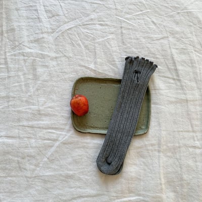 (free) 蝴蝶結刺繡無跟襪12