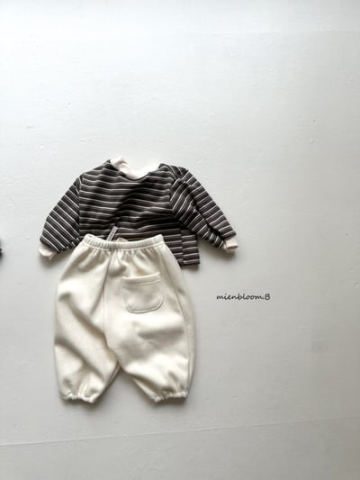 Bloom.b33｜(0m-24m) 絨面抽繩縮口褲7