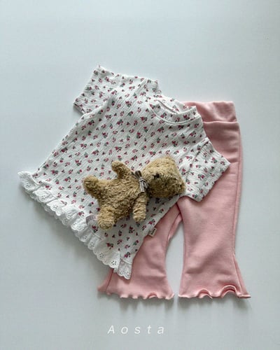 AOSTA03｜(6m-5y) 4色木耳邊果凍褲20