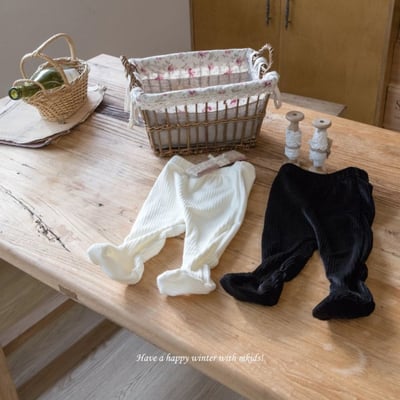 M-KIDS12｜(55-80cm) 2色羅紋內搭褲襪1