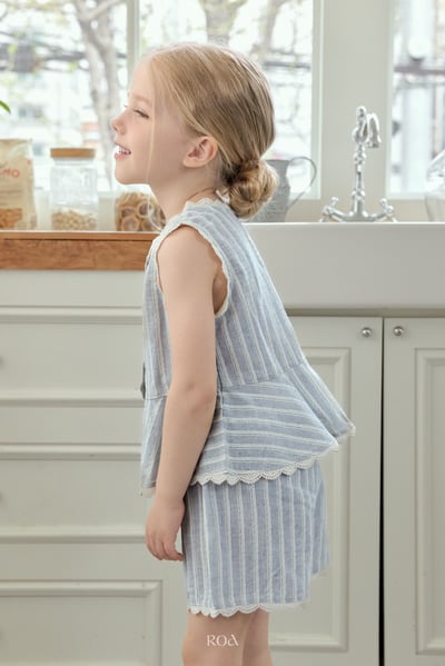 ROA02｜(6m-18m) 2色蕾絲波浪邊套裝10