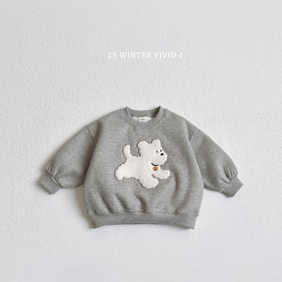 vivid44｜(78cm-125cm) 小兔小狗印花休閒上衣3