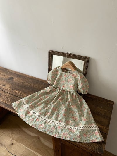 Anne Shirley30｜(1y-5y) 3色古典玫瑰花卉洋裝15