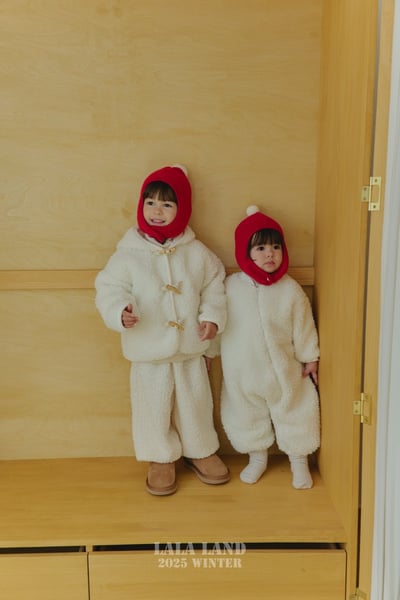 lala land53｜(75cm-120cm) 2色牛角扣刷毛連帽外套9