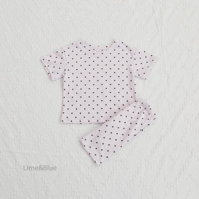 LIME&BLUE29｜(80-118cm MOM-DAD)  明星波點親子套裝16